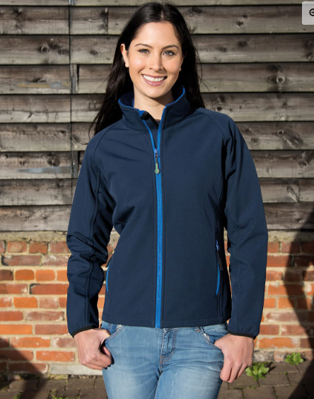 Ladies Softshell Jacket Navy - Shrewsbury