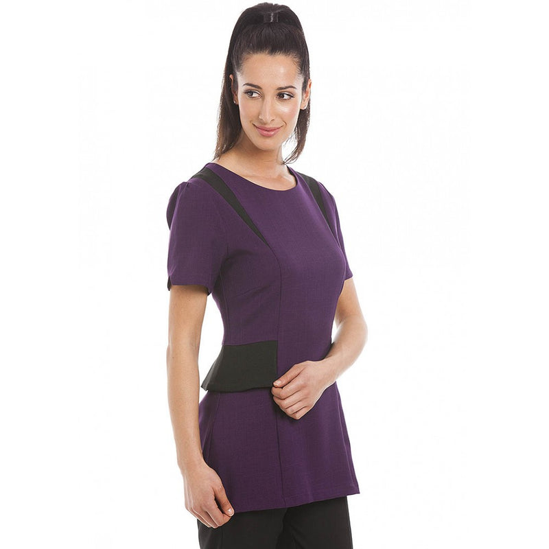 Milan Tunic Aubergine / Black