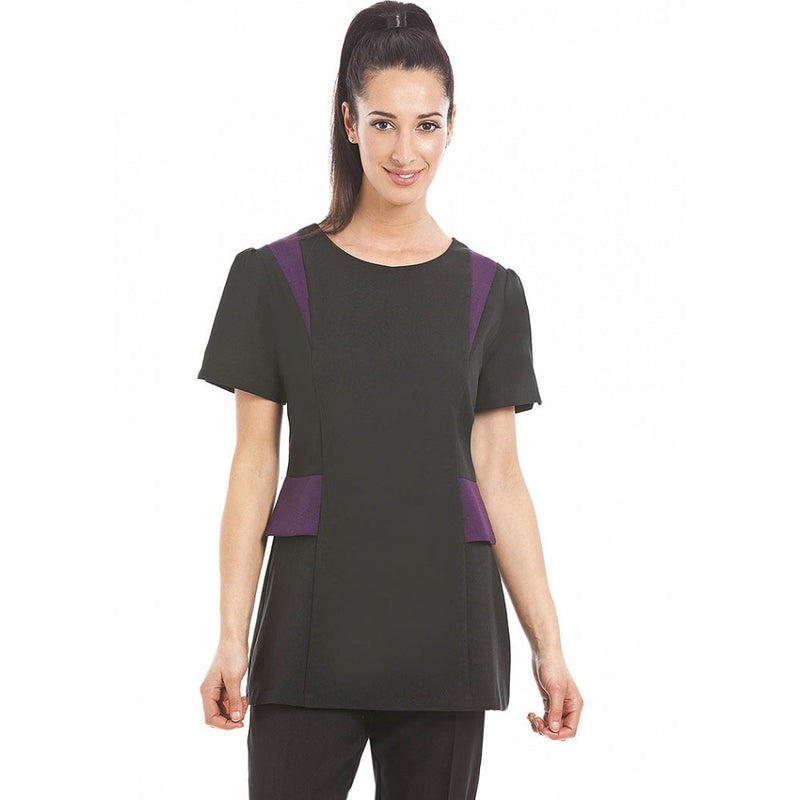 Milan Tunic Black / Aubergine