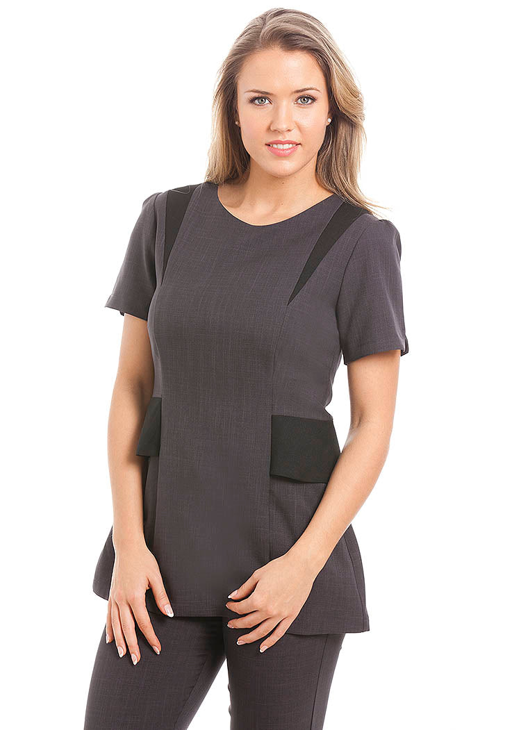 Milan Tunic Dark Grey / Black