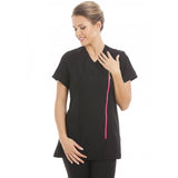 Miami Tunic Black with Pink Zip