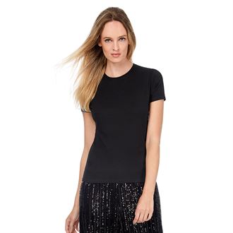 UC318 Short Sleeve T Shirt Black - Ladies Fit - North Kent College
