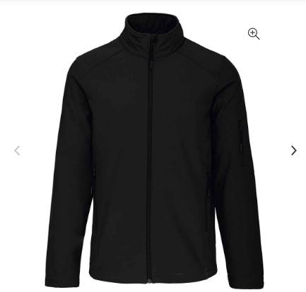 Gents Softshell Jacket Black - Manchester