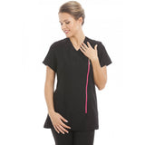 Miami Tunic Black with Pink Zip - Eastbourne