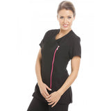 Miami Tunic Black with Pink Zip - Eastbourne