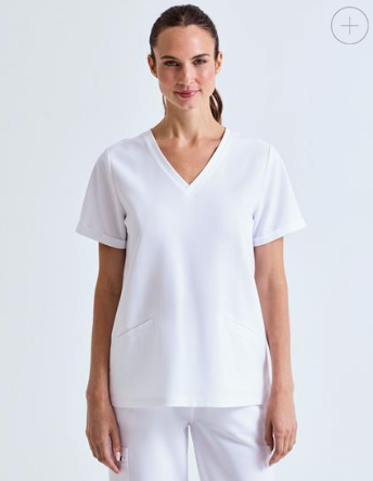 NN310 Scrub Tunic White - Gateshead