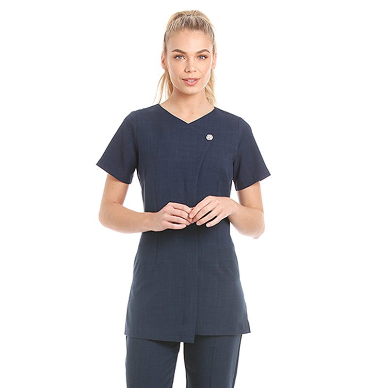 Chelsea Tunic Navy with Diamante Button - Hull