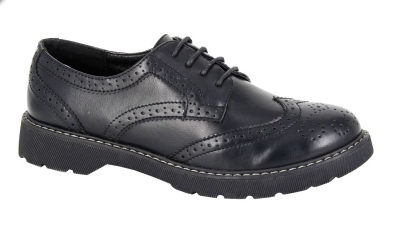 L963A New Brogue Shoe Black - Stamford