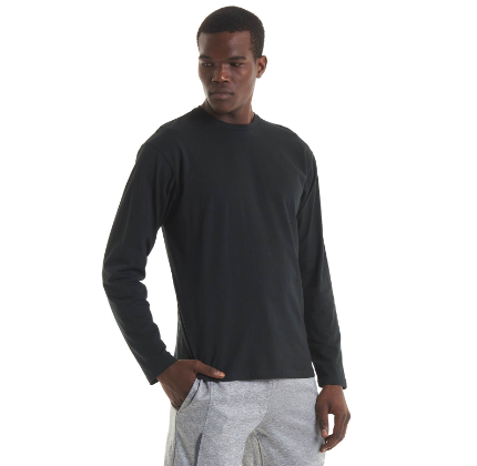 UC314 Long Sleeve T Shirt Black - Unisex Fit - HB23
