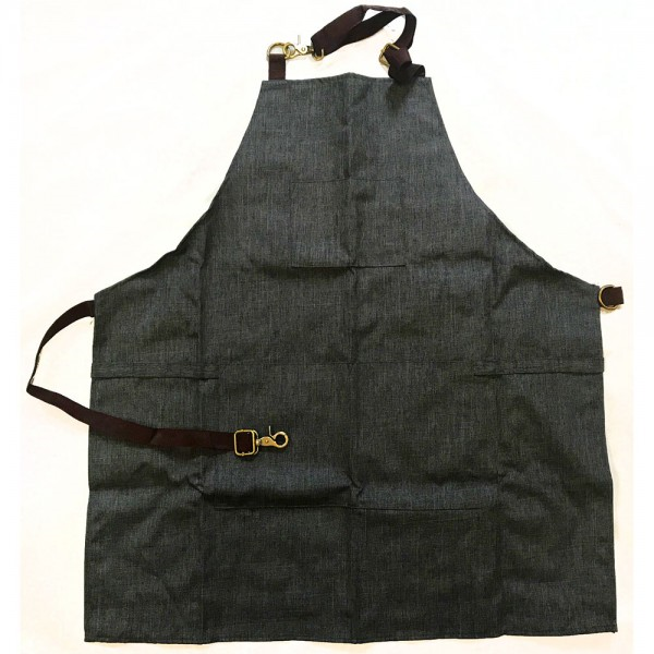 HT61706 Charcoal Barbering Apron - P1