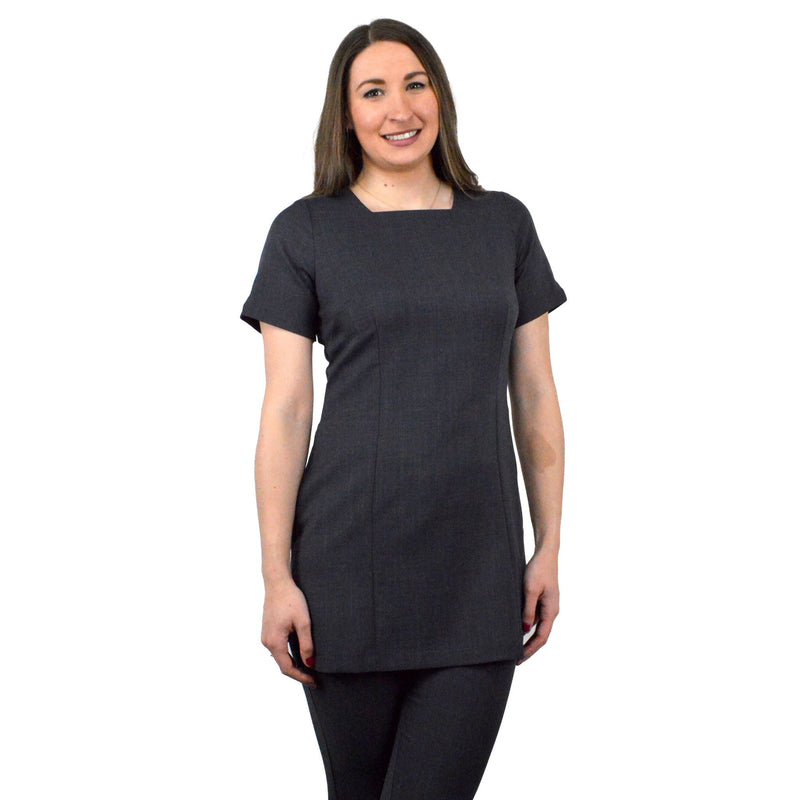 Fitted Style Sorrento Tunic Dark Grey - East Kent