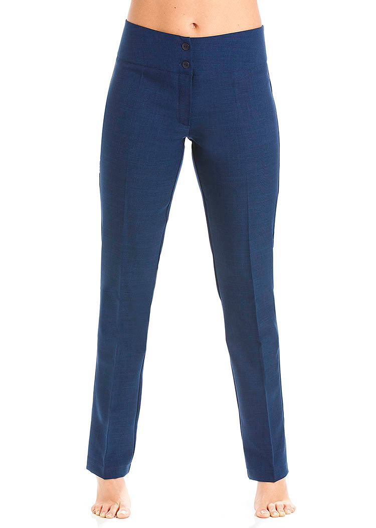 Buy Twenty Dresses by Nykaa Fashion Work Navy Blue Self Design Skinny  Trousers online