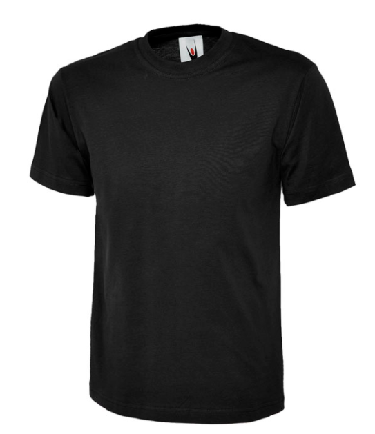 UC301 Unisex Short Sleeve T Shirt Black - North Kent