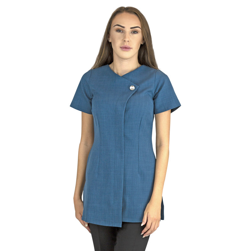 Chelsea Tunic Teal with Diamante Button - Colchester